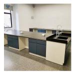 Anti Alkali Chemistry Lab Benches , 2 Cabinets 75x90cm Lab Work Benches for sale