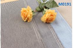 China 6oz Blue And White Vertical Stripes Stretch Denim Fabric For Shorts supplier