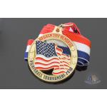 Die Cast Or Die Struck Pickleball USA Award Medals For Kids / Decorative Metal Medallions for sale