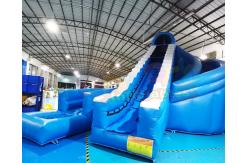 China 0.55mm PVC Tarpaulin Inflatable Slide Bouncer For Pool supplier