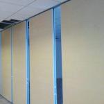 Customized Height 65 mm Interior Wood MDF Finished Sound Absorption Folding Partition Wall for sale