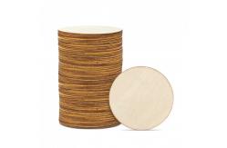 China Round Graffiti Wooden Craft Custom Sublimation Wooden Coaster supplier
