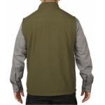240 GSM Wind Water Resistant Work Clothes 100% Polyester Dark Green Vest