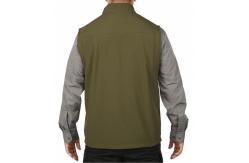 China 240 GSM Wind Water Resistant Work Clothes 100% Polyester Dark Green Vest supplier