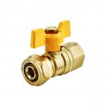 1/2'' DN 20 Ball GAS Valve Brass Ball Valve 16mm PE-AL-PE PEX AL PEX GAS Pipe Ball Valve for sale