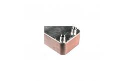 China Customized Brazed 40 Plate Heat Exchanger With 3/4 Inch MNPT Ports supplier