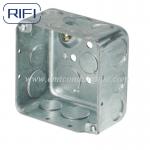 Galvanized Steel 4x4x1-1/2 Square Steel Electrical Box With Screw for sale