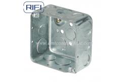 China Galvanized Steel 4x4x1-1/2 Square Steel Electrical Box With Screw supplier