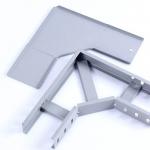 Galvanized Rectangular Cable Tray Fittings With Mounting Hardware for sale