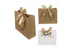 China Brown Custom Printed Paper Bags Fancy Shape for coffee tea supplier