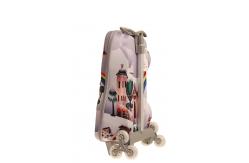 China Eco Freindly Kids Hard Shell Luggage Wheeled Book Bag Dustproof supplier