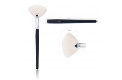 China Pbt Hair 5pcs Makeup Brush Set With Matte Finish Silver Brass Ferrule supplier