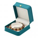 Custom Logo Printing Luxury PU Jewelry Box Portable Travel Earring Jewelry Storage Bag Double Storage Box for sale