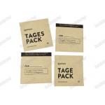 Custom printed food grade stand up kraft paper packaging pouch Three Side Heat Seal Tea Coffee Pouch for sale