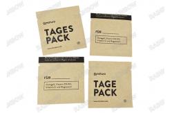 China Kraft Paper Three Side Sealed Sachet Biodegradable Pouch for Tablet Pill supplier