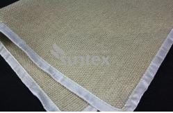 China High Temperature Resistant Vermiculite Coated Fiberglass Fabric For Heat Shield Containment supplier