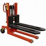 Manual Stacker Portable 1500Kg Capacity Hand Hydraulic Stacker Truck for sale