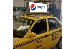 China Double Side P5 Advertising LED Display Car Roof Sign Taxi Top Led Display supplier