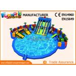 Ocean World Gaint Inflatable Water Parks 0.9 Tarpaulin Logo Printed for sale