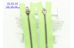 China Clothes Canvas Bags Antique Brass Closed End Zip 3# Grey / Blue / Black Tape supplier