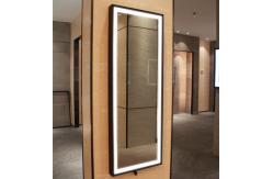 China Wooden Frame Full Length Illuminated Mirror Custom Adjustable Lighting supplier