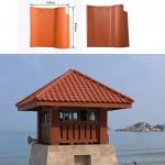 Waterproof Natural Clay Matte Ceramic Roof Tile Spanish Red Clay Tiles for sale