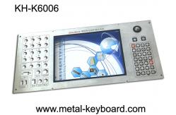 China Customizable Industrial Metal Keyboard Built in 30 buttons and 19mm trackball supplier