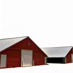 Industrial Steel Structure Shed , Light Frame Steel Houses Easy Installation for sale