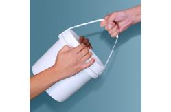 China Small 3L Round Food Grade Container Unbreakable PP Plastic Bucket With Handle Lid supplier