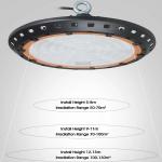 30000h High Brightness Ip65 Ufo Led High Bay Light 200w