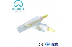 China Single Use Safety Lancet with Auto Prick Mechanism 26G 1.8mm Yellow supplier