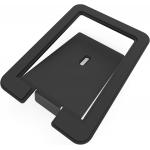 Metal Desktop Speaker Stands Tilted Steel Damping Foam Padding for Standard Structure for sale