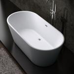 Non Porous White Acrylic Freestanding Bathtub For Bathroom for sale