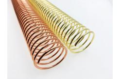 China 1-1/4 Gold Plated / Nylon Covered Twin Loop Bookbinding Wire supplier