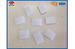 China White Hook And Loop Coins Precut Squares , Sticky Back Hook Loop Dots supplier
