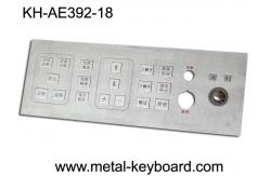 China Mine Machine Industrial Kiosk Metallic Keyboard for with Integrated Trackball supplier