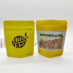 Embossing Soft Touch Mylar Bag 0.5oz zippered Retortable Pouch Packaging