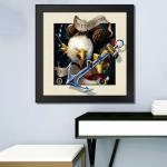 40 x 40cm Black Plastic Frame 5D 3D Lenticular Poster For Home Decoration for sale