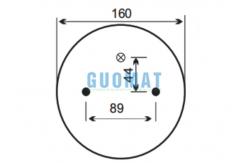 China Double Convoluted Air Spring 2B9-253 Goodyear W01-358-6945 Firestone Air Suspension supplier