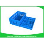 Household Stackable Folding Plastic Crates Space Saving Convenience Stores