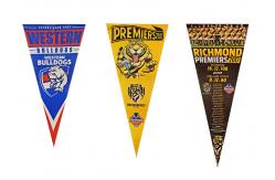 China Single Double Sided Polyester Felt Pennant Flag CMYK Print supplier