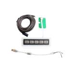 IP65 5 Keys Metal Keypad Rear Panel Mounting Atm Machine Keypad