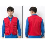 Polyester V - neck Arm Sleeves Casual Work Uniforms with Multi - Pocket for sale