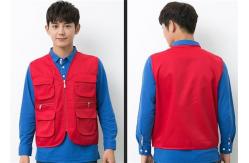China Polyester V - neck Arm Sleeves Casual Work Uniforms with Multi - Pocket supplier