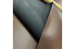 China Microfiber Silica Gel Artificial Leather Fabric OEM/ODM Brown Black Colour supplier