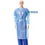 Waterproof AAMI PB70 level 2 CPE Isolation Gown personal care for sale