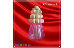 China 4-Layer Clear Smaller Plastic Macaron Tower Party Favor Boxes supplier