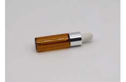 China 50ml Durable Small Amber Empty Tincture  Pipette  Essential Oil Bottle supplier