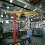Customized Cantilever Slewing Arm Crane With Electric Chain Hoist for sale