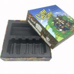 Custom CMYK Printed Cardboard Paper Card Games With Plastic Tray for sale
